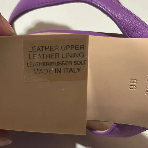 AGL Patent-Leather Sandals Purple. Size 36/6 - Picture 8 of 10